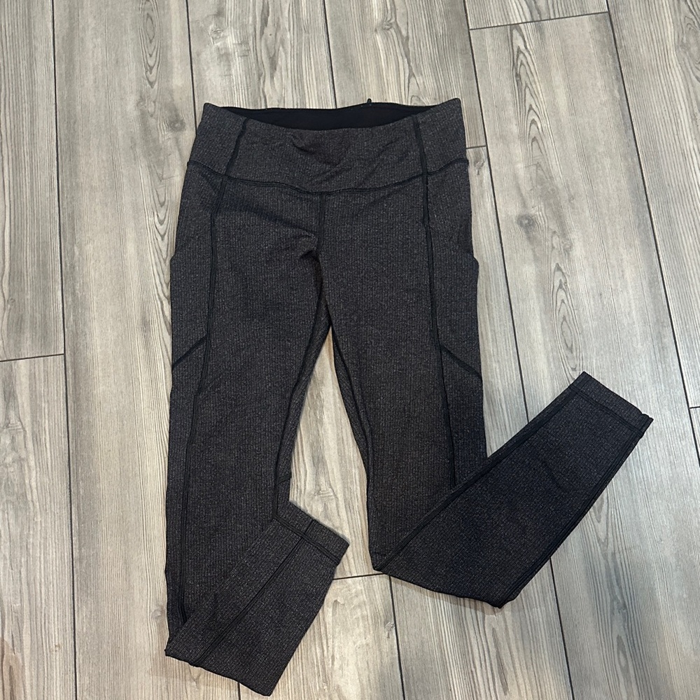 Lululemon speed up heathered gray Leggings